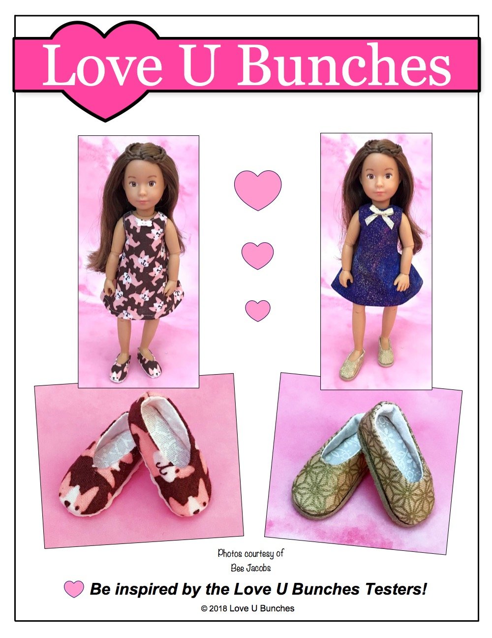 Plain Jane Shoe Pattern for Kruselings Dolls