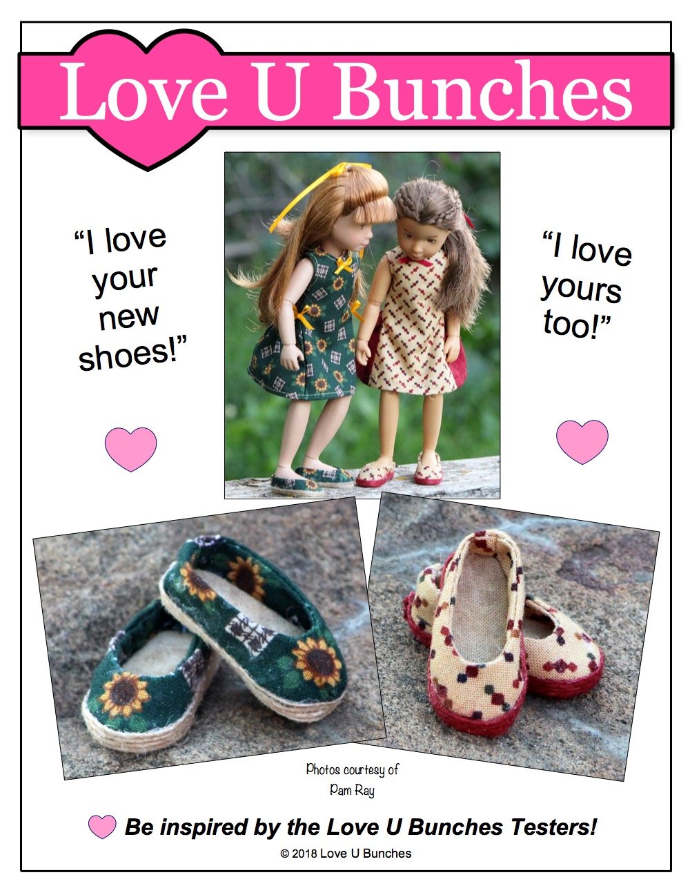 Plain Jane Shoe Pattern for Kruselings Dolls