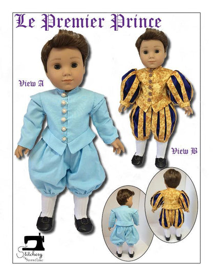 Le Premier Prince 18" Doll Clothes Pattern