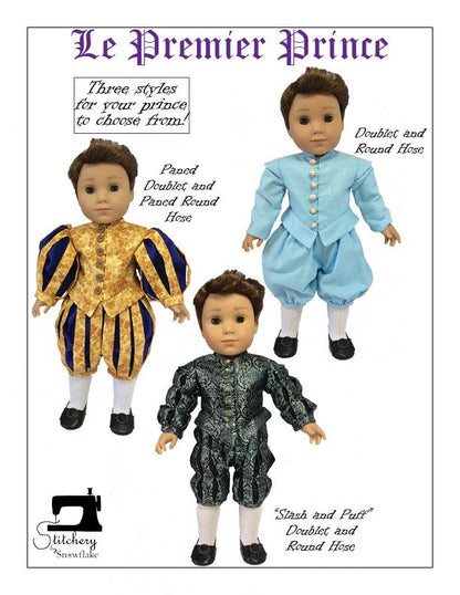 Le Premier Prince 18" Doll Clothes Pattern
