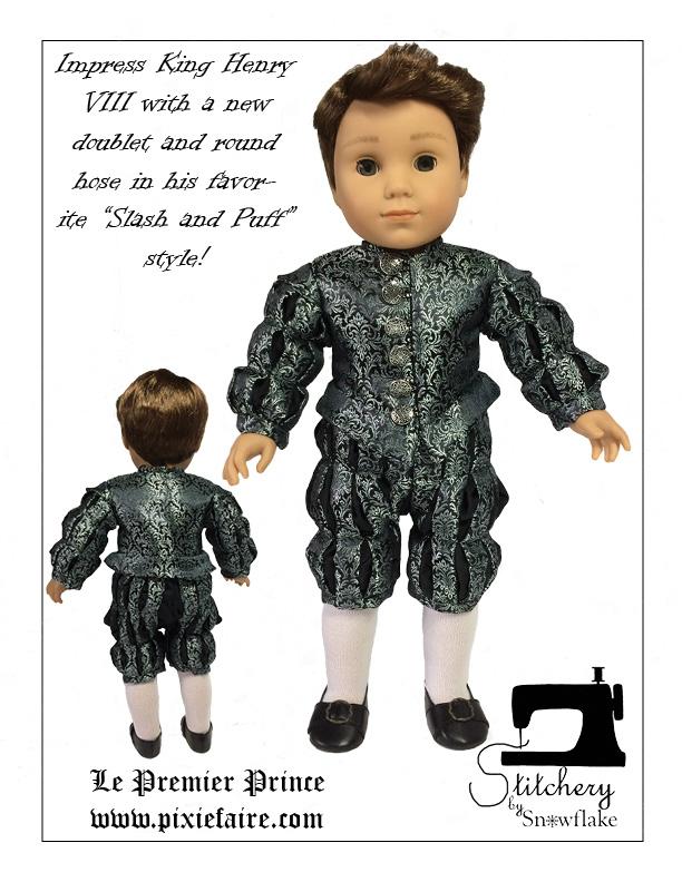 Le Premier Prince 18" Doll Clothes Pattern
