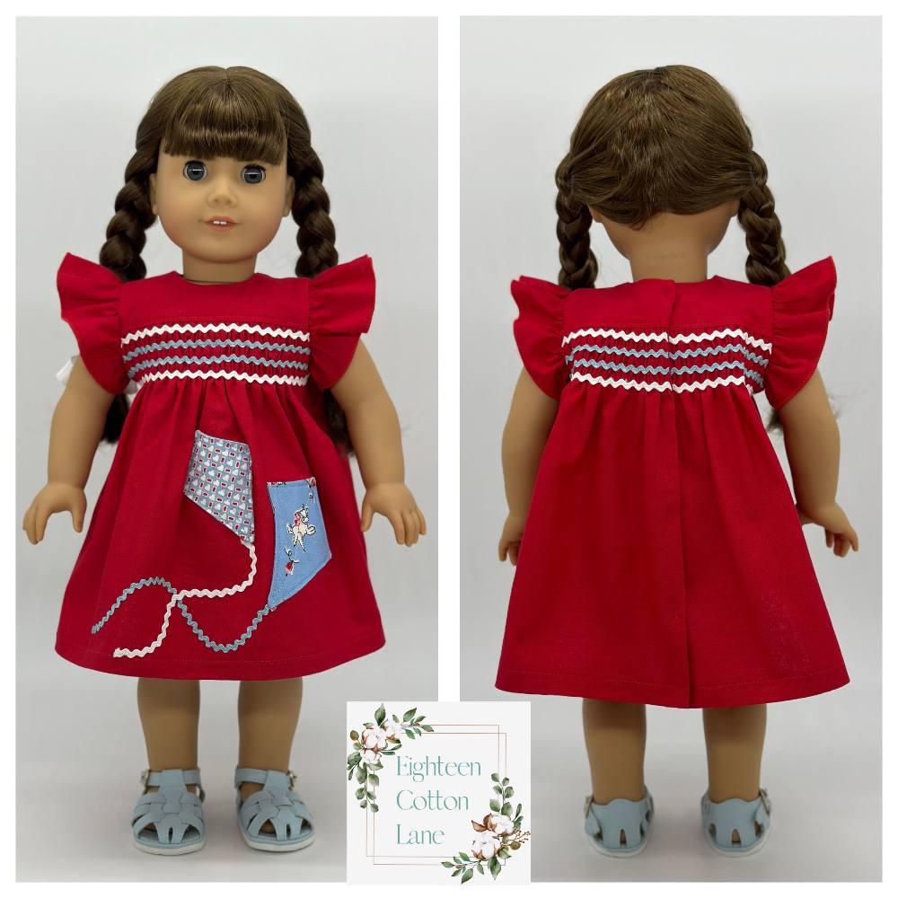 Let's Fly a Kite! 18" Doll Clothes Pattern