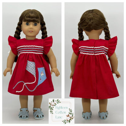Let's Fly a Kite! 18" Doll Clothes Pattern