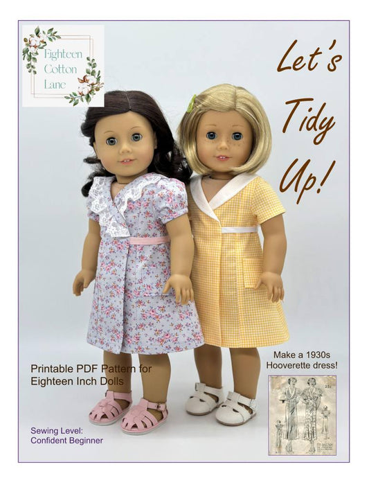Let's Tidy Up! 18" Doll Clothes Pattern