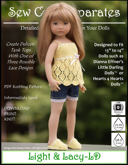Light & Lacy Knitting Pattern for Little Darling Dolls