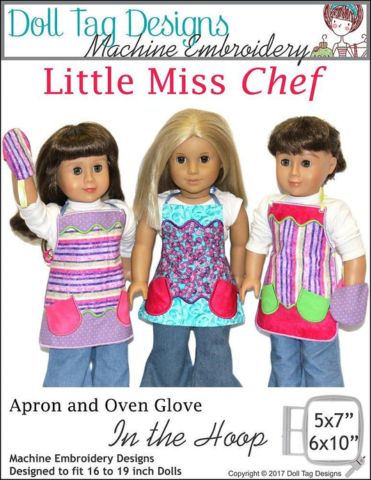 Little Miss Chef Machine Embroidery Designs