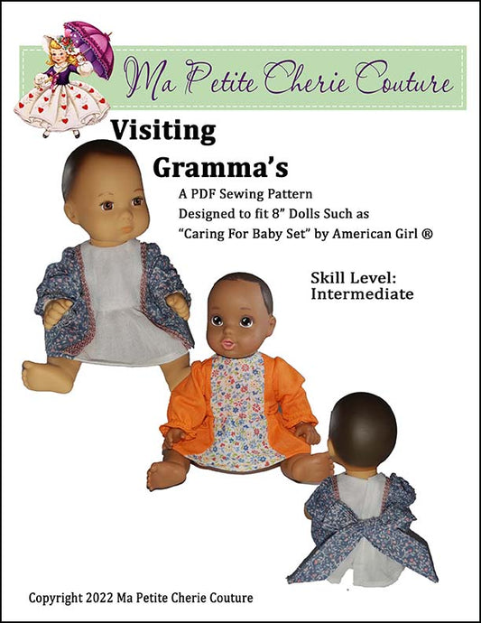Visiting Gramma's 8" Baby Doll Clothes Pattern