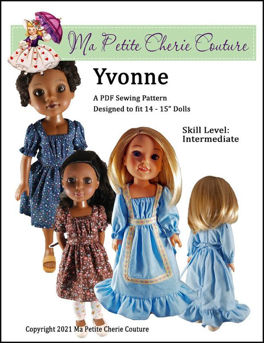 Yvonne 14-14.5" Doll Clothes Pattern