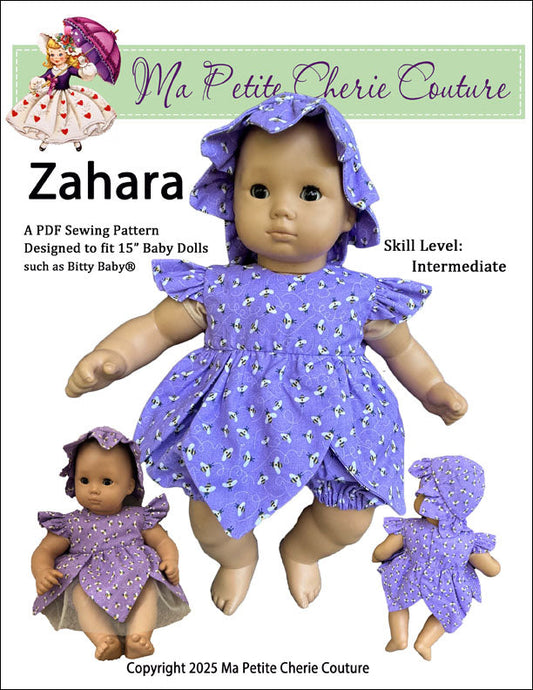 Zahara Outfit 15" Baby Doll Clothes Pattern