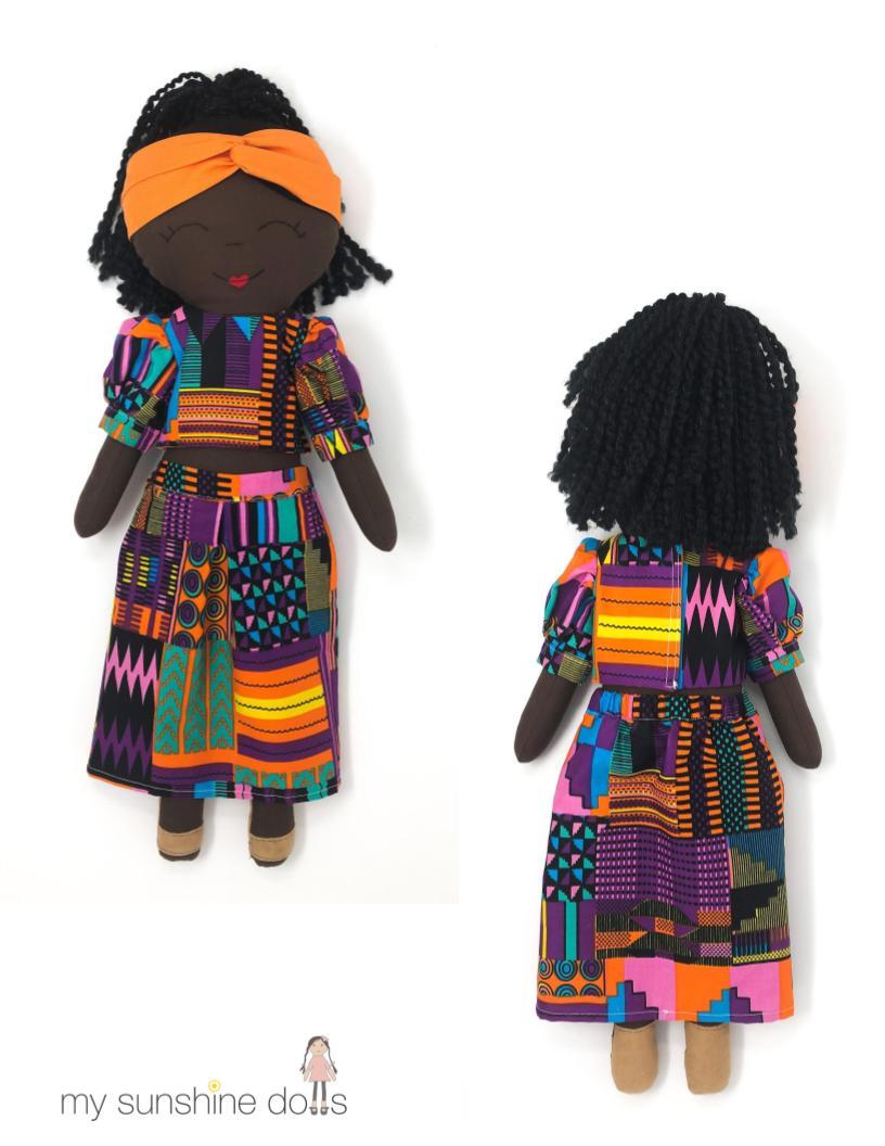 Zuri Binti Doll 23" Cloth Doll Pattern