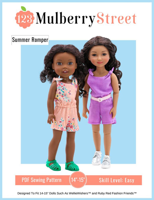 Summer Romper 14.5"-15" Doll Clothes Pattern