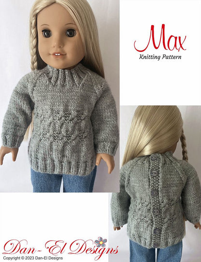 Max 18" Doll Clothes Knitting Pattern