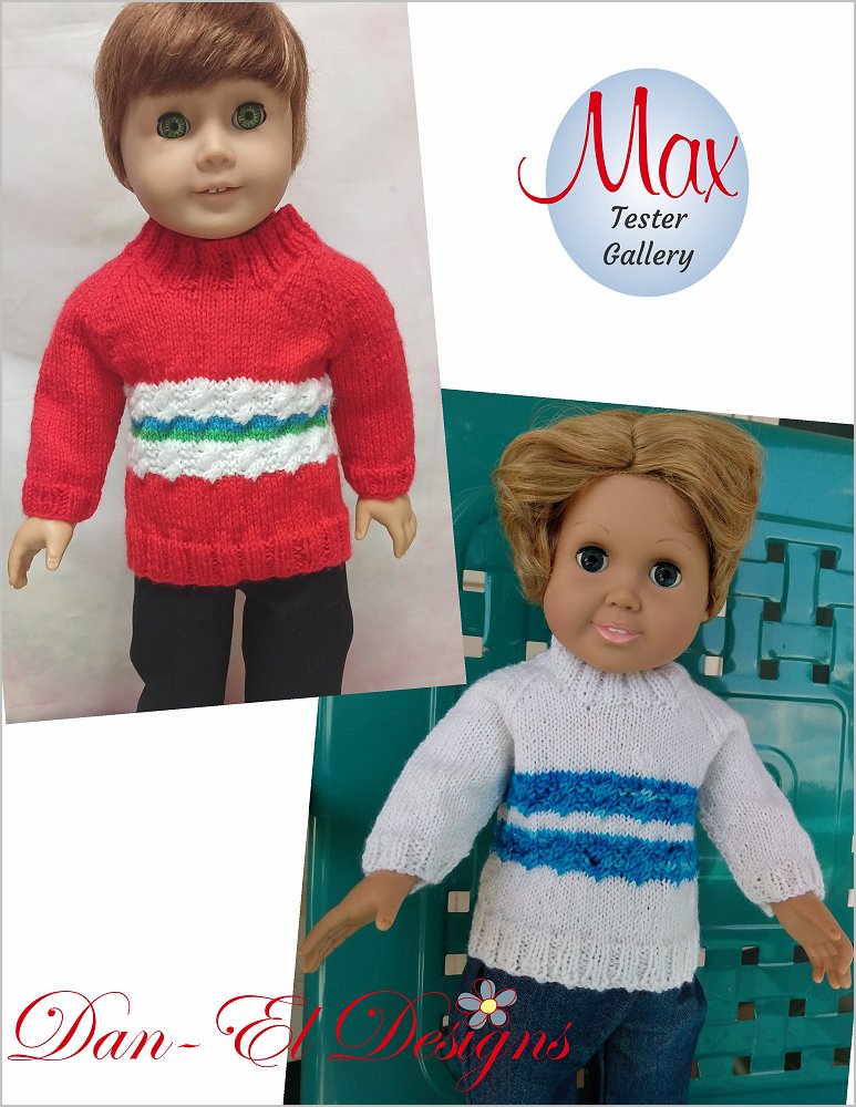 Max 18" Doll Clothes Knitting Pattern