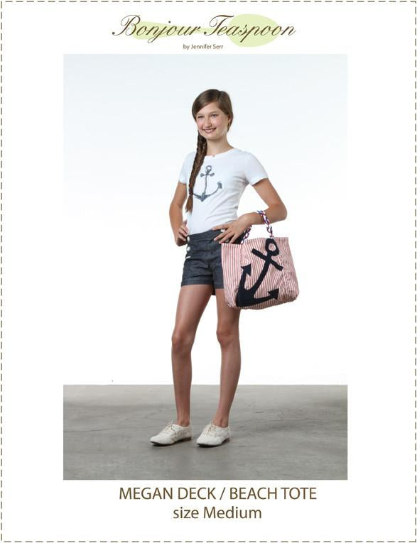 Megan Deck Beach Tote Pattern For Girls