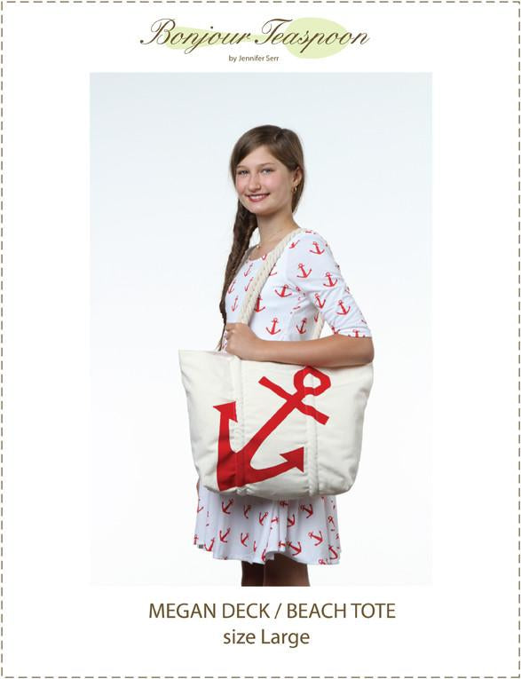 Megan Deck Beach Tote Pattern For Girls