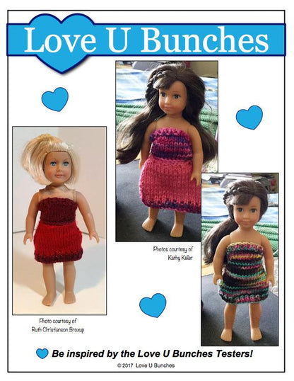 Fall Ensemble Knitting Pattern for Mini Dolls