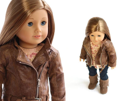 Motorcycle Jacket 18" Doll Clothes Pattern