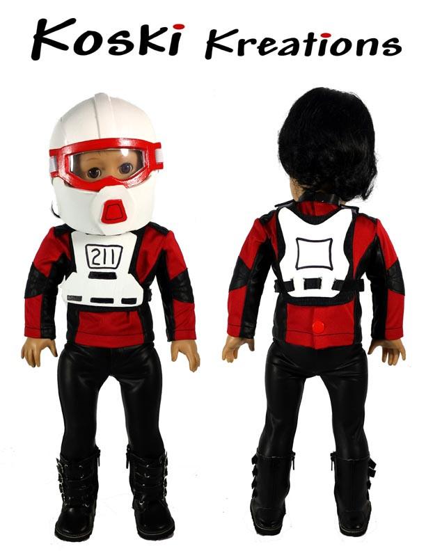 Motocross / ATV Gear 18" Doll Clothes Pattern