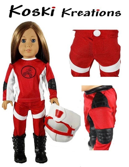 Motocross / ATV Gear 18" Doll Clothes Pattern