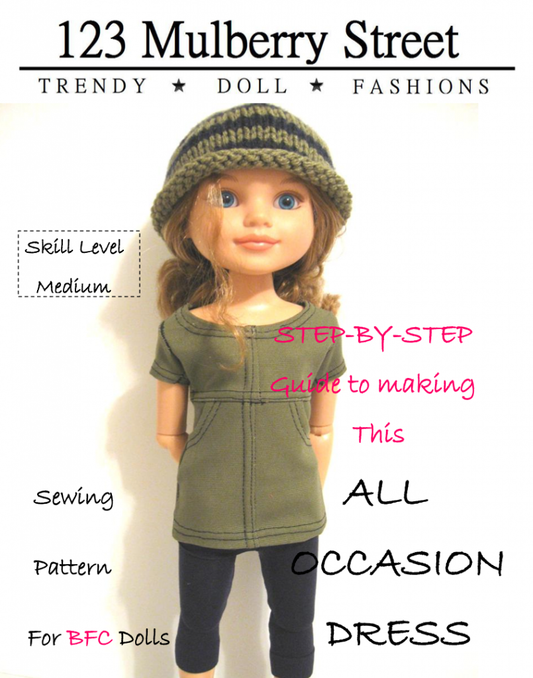All Occasion Dress Pattern for BFC Ink Dolls