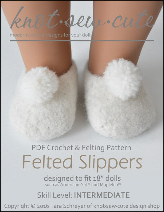 Felted Slippers Crochet and Felting Pattern