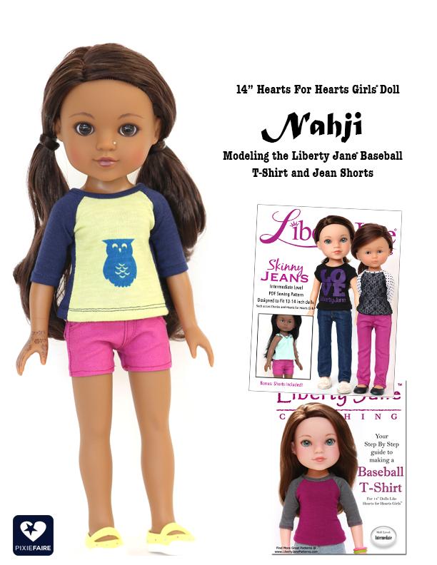 Baseball Tee 13 - 14 Inch Doll Clothes Pattern