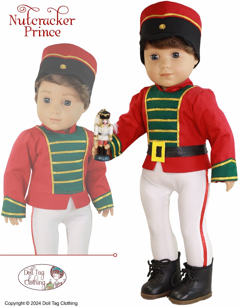 Nutcracker Prince 18" Doll Clothes Pattern