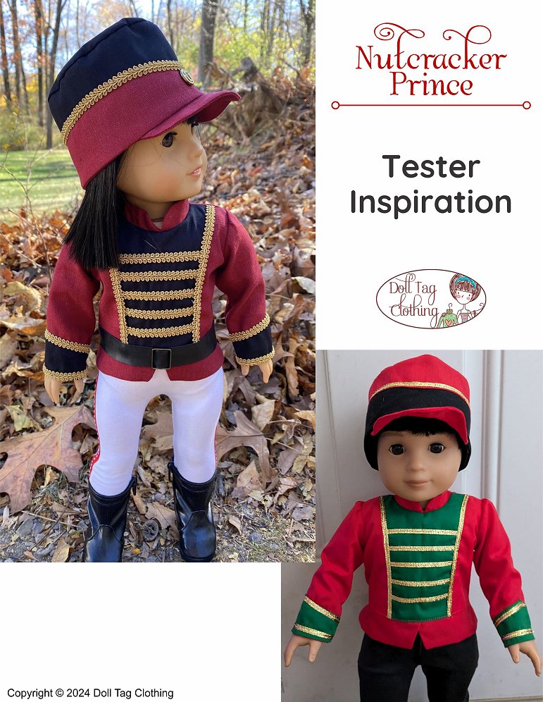 Nutcracker Prince 18" Doll Clothes Pattern