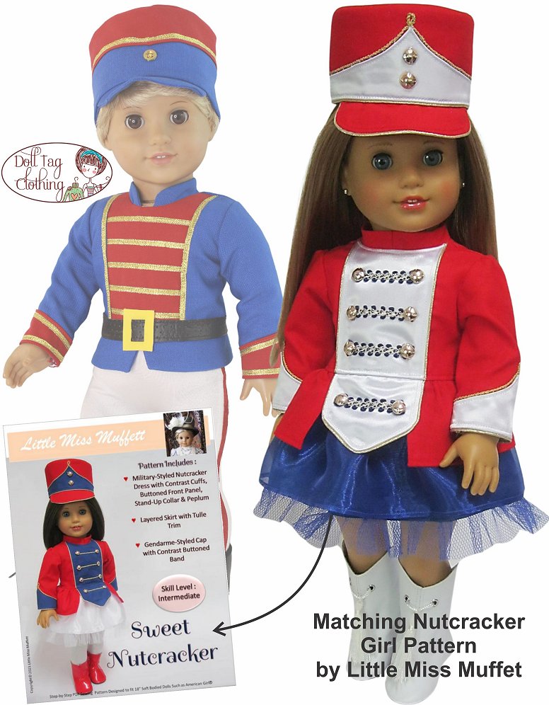 Nutcracker Prince 18" Doll Clothes Pattern