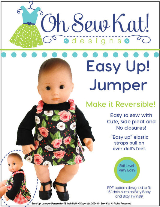 Easy Up! Jumper 15" Baby Doll Clothes Pattern