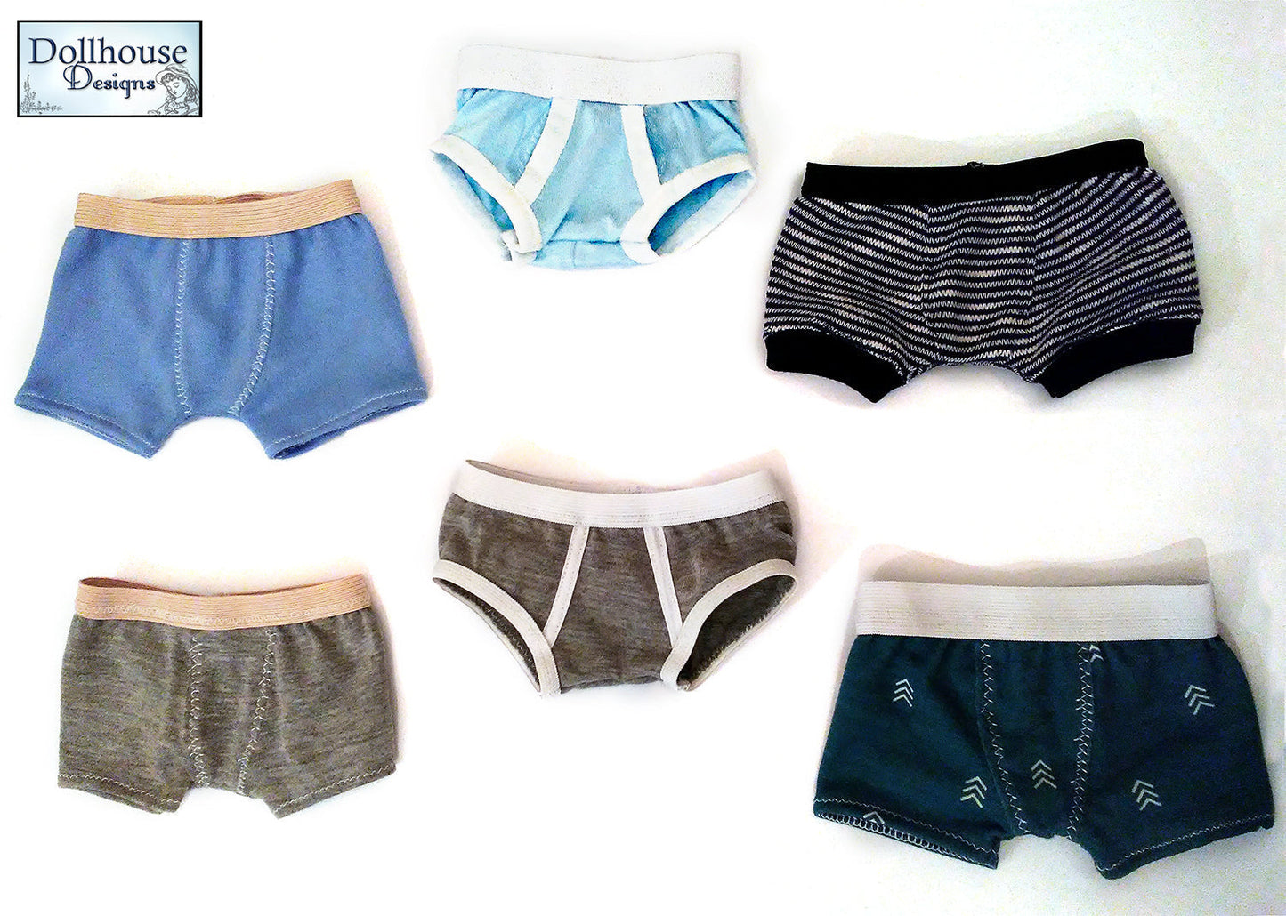 Boys Underwear 18" Doll Clothes Pattern