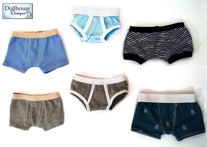 Boys Underwear 18" Doll Clothes Pattern