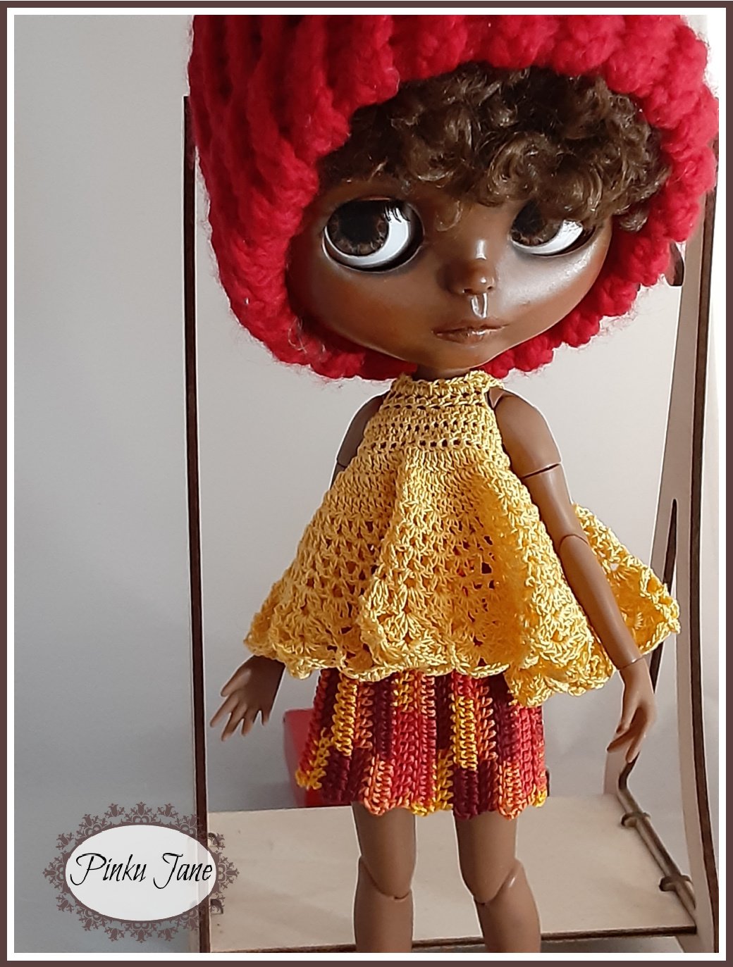Ruffles and Frills Mini Dress or Top Crochet Pattern For 12" Blythe Dolls
