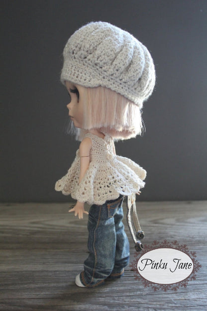 Ruffles and Frills Mini Dress or Top Crochet Pattern For 12" Blythe Dolls
