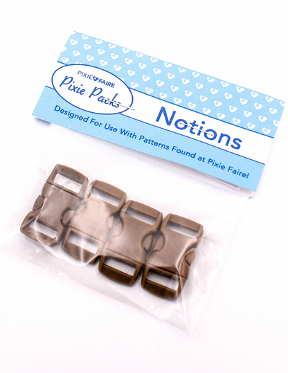 Pixie Packs 1/2" Parachute Buckles Set of 4