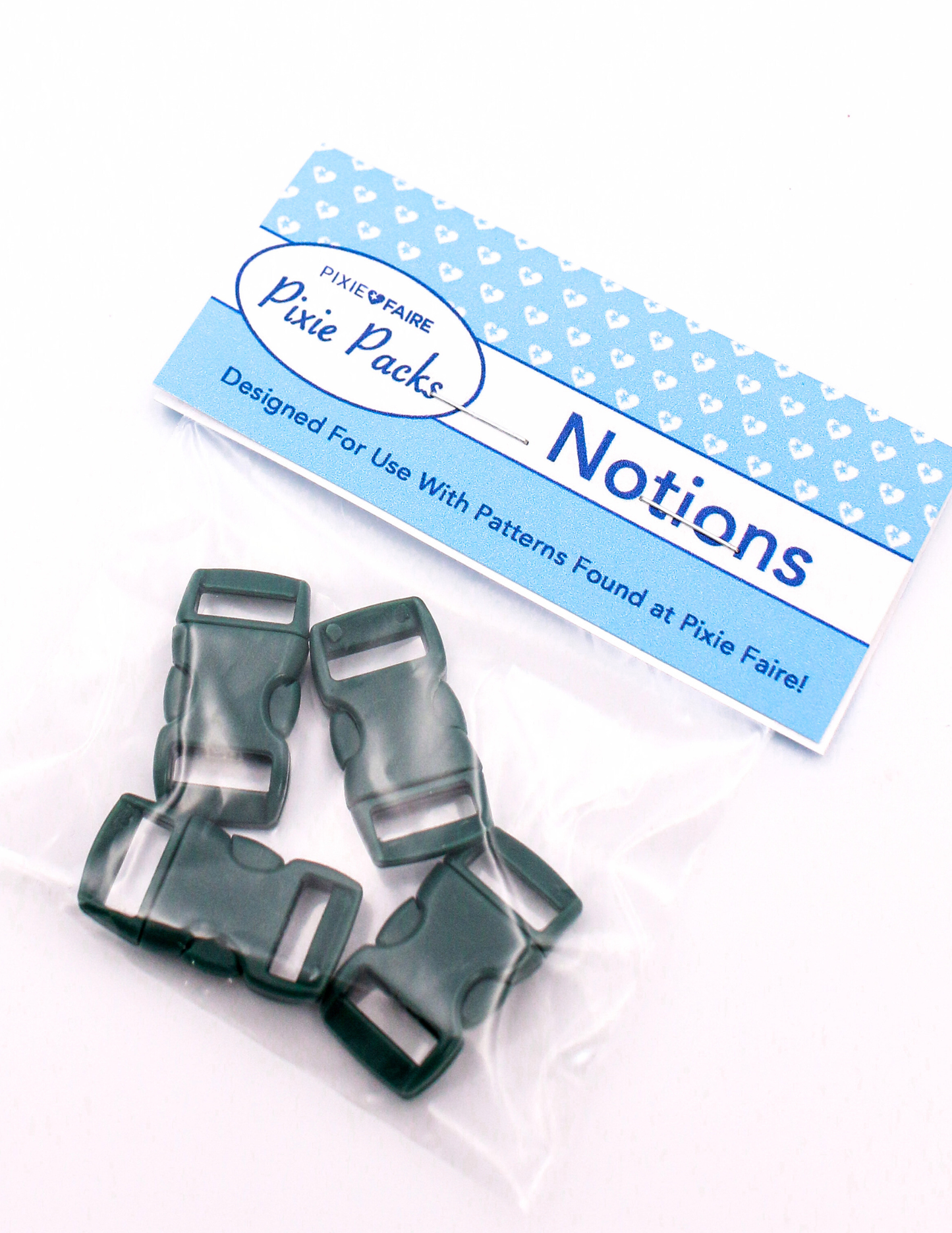 Pixie Packs 1/2" Parachute Buckles Set of 4