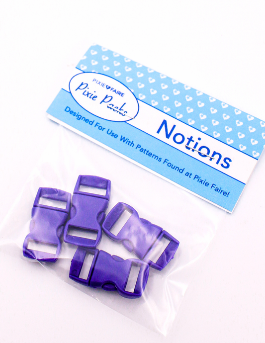 Pixie Packs 1/2" Parachute Buckles Set of 4