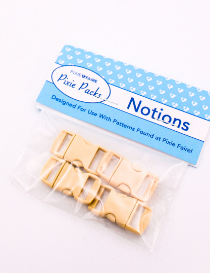 Pixie Packs 1/2" Parachute Buckles Set of 4