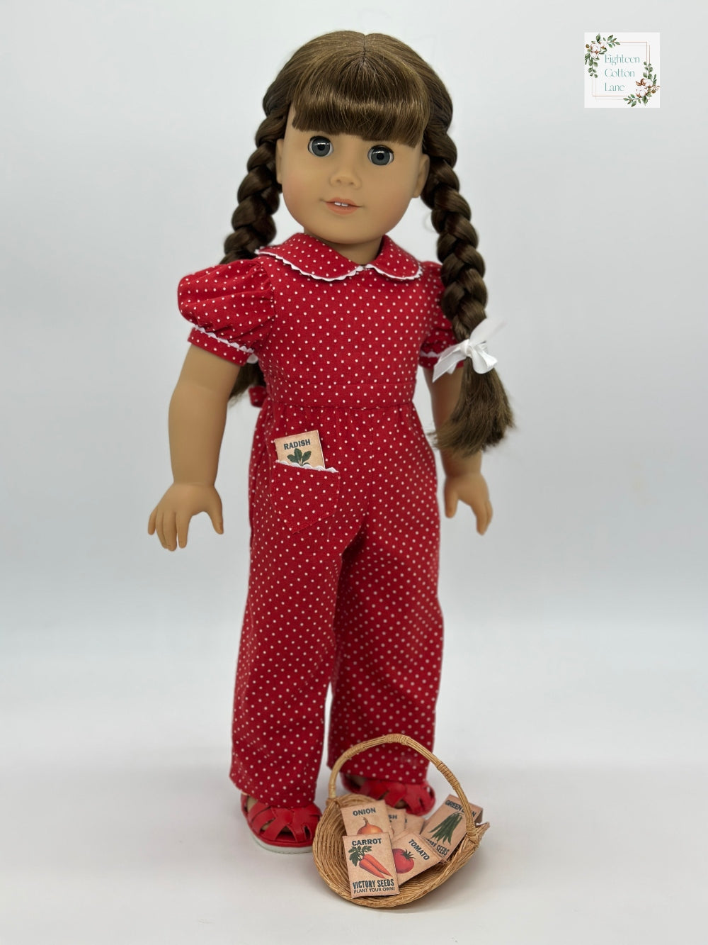 Let's Plant a Victory Garden! 18" Doll Clothes Pattern