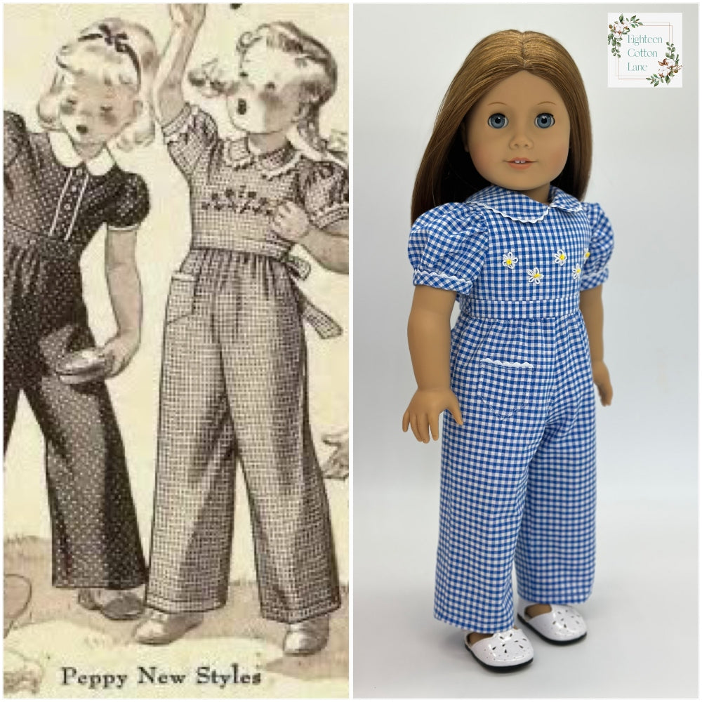 Let's Plant a Victory Garden! 18" Doll Clothes Pattern