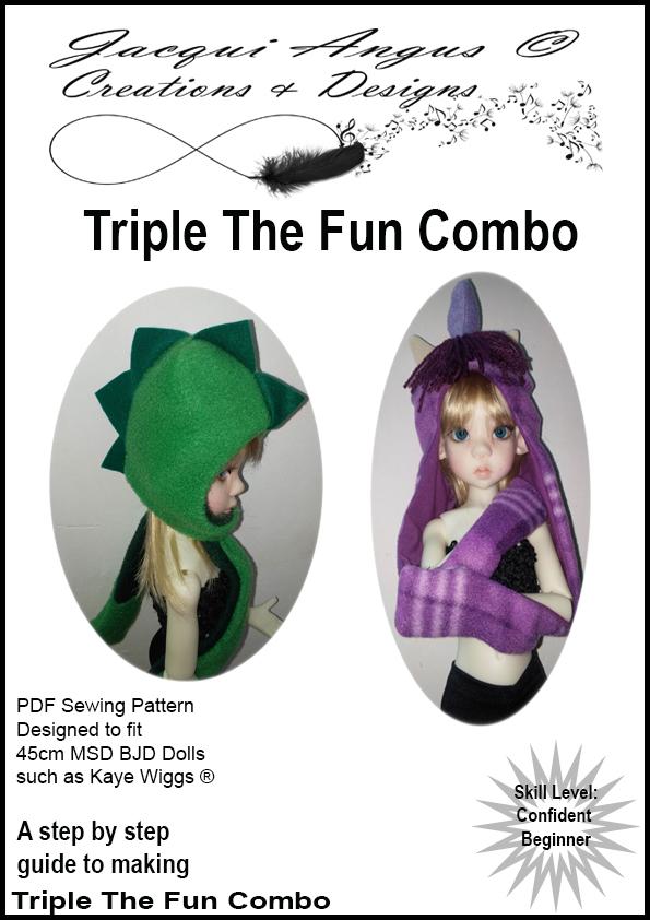 Triple the Fun Combo Pattern for MSD Ball Jointed Dolls