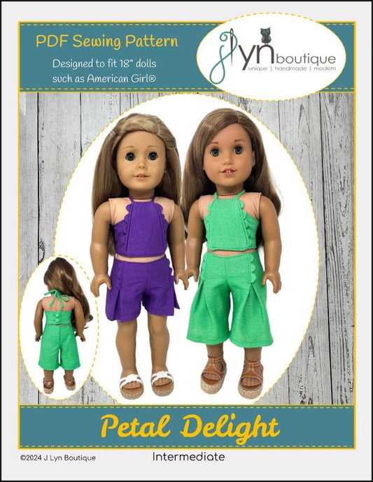 Petal Delight 18" Doll Clothes Pattern