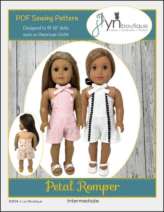 Petal Romper 18" Doll Clothes Pattern