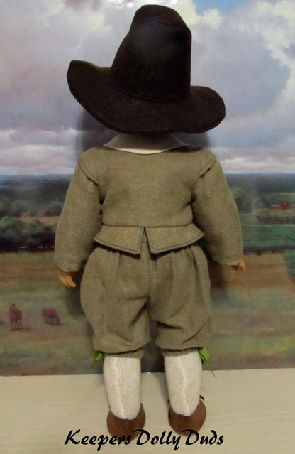 Pilgrim Boy 18" Doll Clothes Pattern