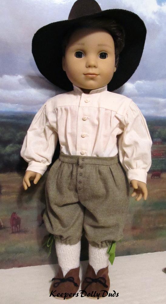 Pilgrim Boy 18" Doll Clothes Pattern