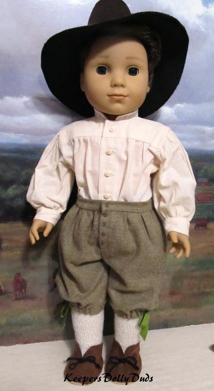 Pilgrim Boy 18" Doll Clothes Pattern