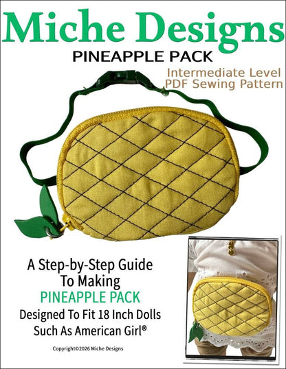 Pineapple Pack 18" Doll Accessory Pattern