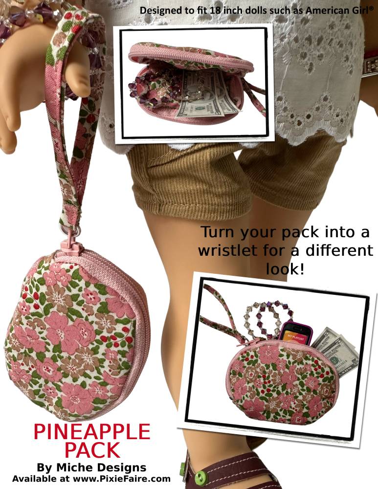 Pineapple Pack 18" Doll Accessory Pattern