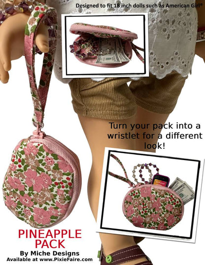 Pineapple Pack 18" Doll Accessory Pattern