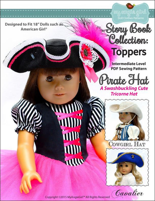 Pirate Hat Story Book Collection: Toppers 18" Doll Clothes